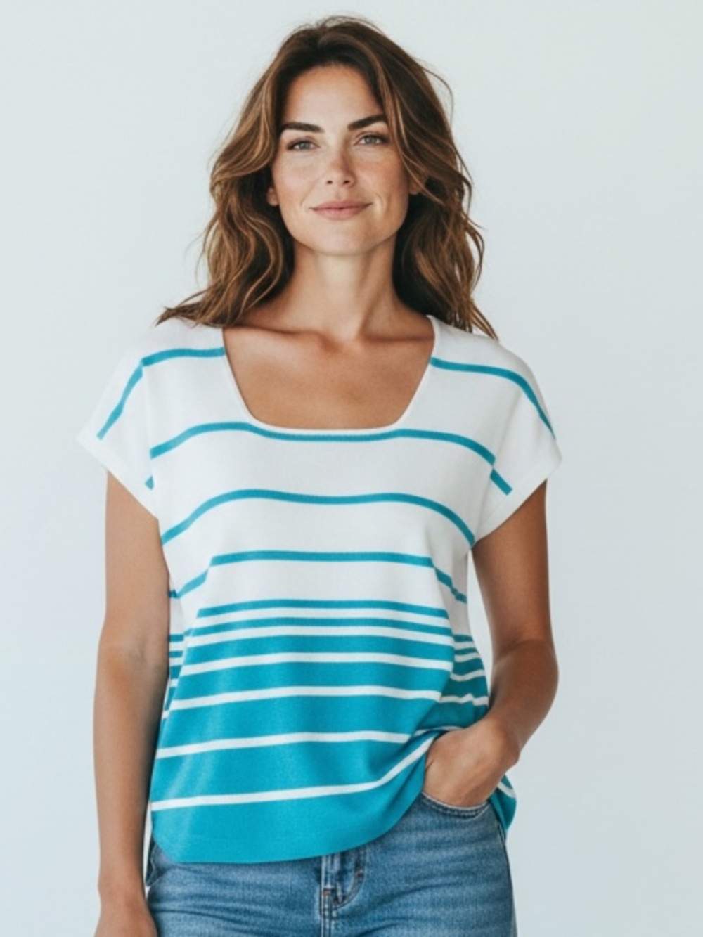 DressBarn Women's Short Sleeve Sweater , Large
